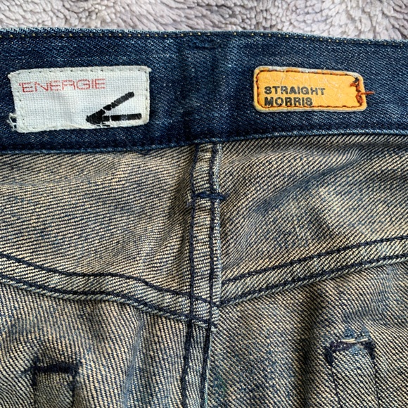 Mens Energie Straight Morris Fade Style Jeans - Picture 6 of 7